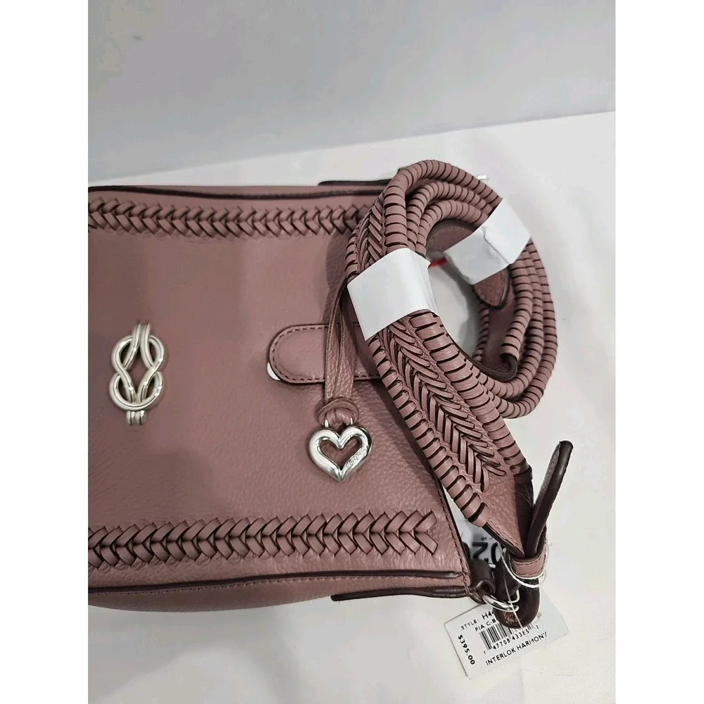 Brighton Fia Cross Body H4408F NWT List $395 Messenger Style - French Mauve
